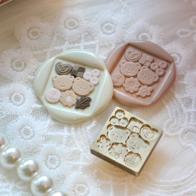 Wax seal stamp │ Bachelor's Button【25mm】