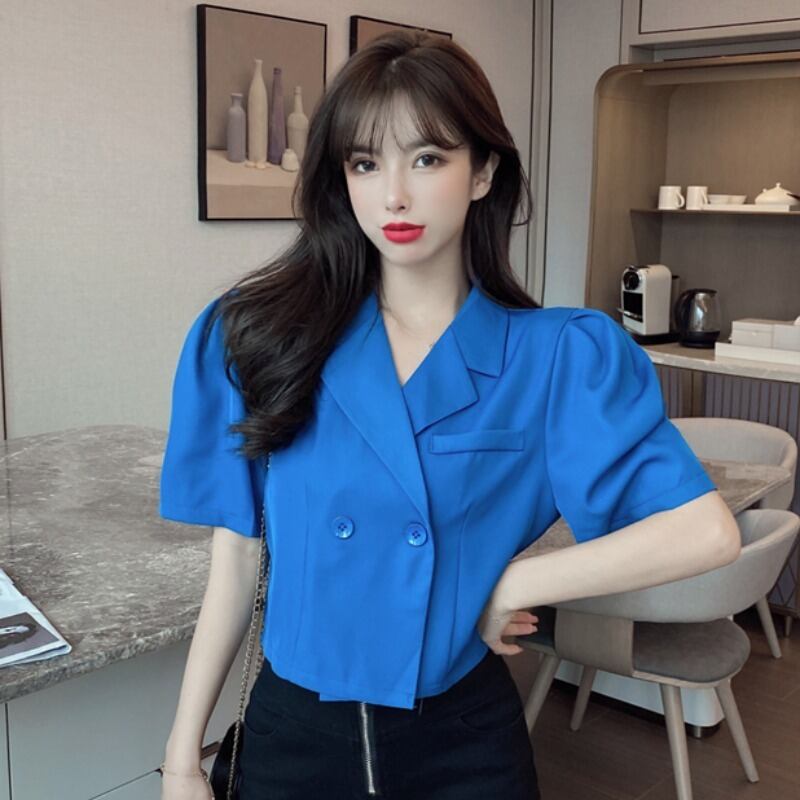 サマースタイルショートルーズシャツ 半袖 ハーフスリーブ 夏物 ハンチェンe88775880069