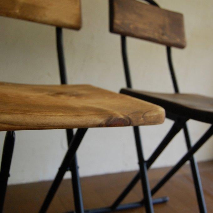 インダストリアル フォールディングチェア リメイク品