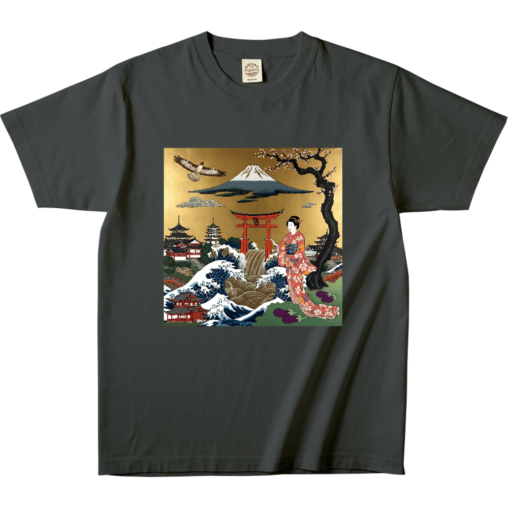 GUCCI　 富士山と鷹　和柄　 Tシャツ GUCCI 富士山と鷹 和柄 Tシャツ