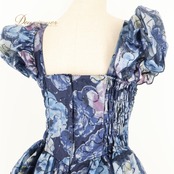 パーティドレス ワンピース 演奏会 カラードレス 発表会 パーティ Da Vistosa ドニャヴィストーサ ネイビー系 パープル系 紺 青 華やか 大人 女性 結婚式 二次会 フォーマル おしゃれ