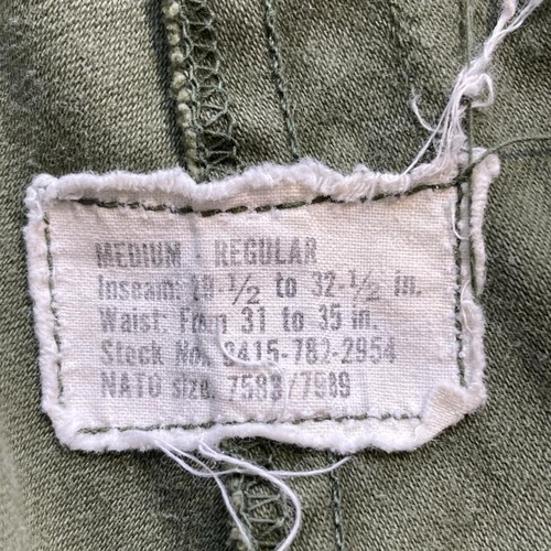 70s アメリカ軍実物 M-65 74年製造 カーゴパンツ M-R w32 詳細写真11