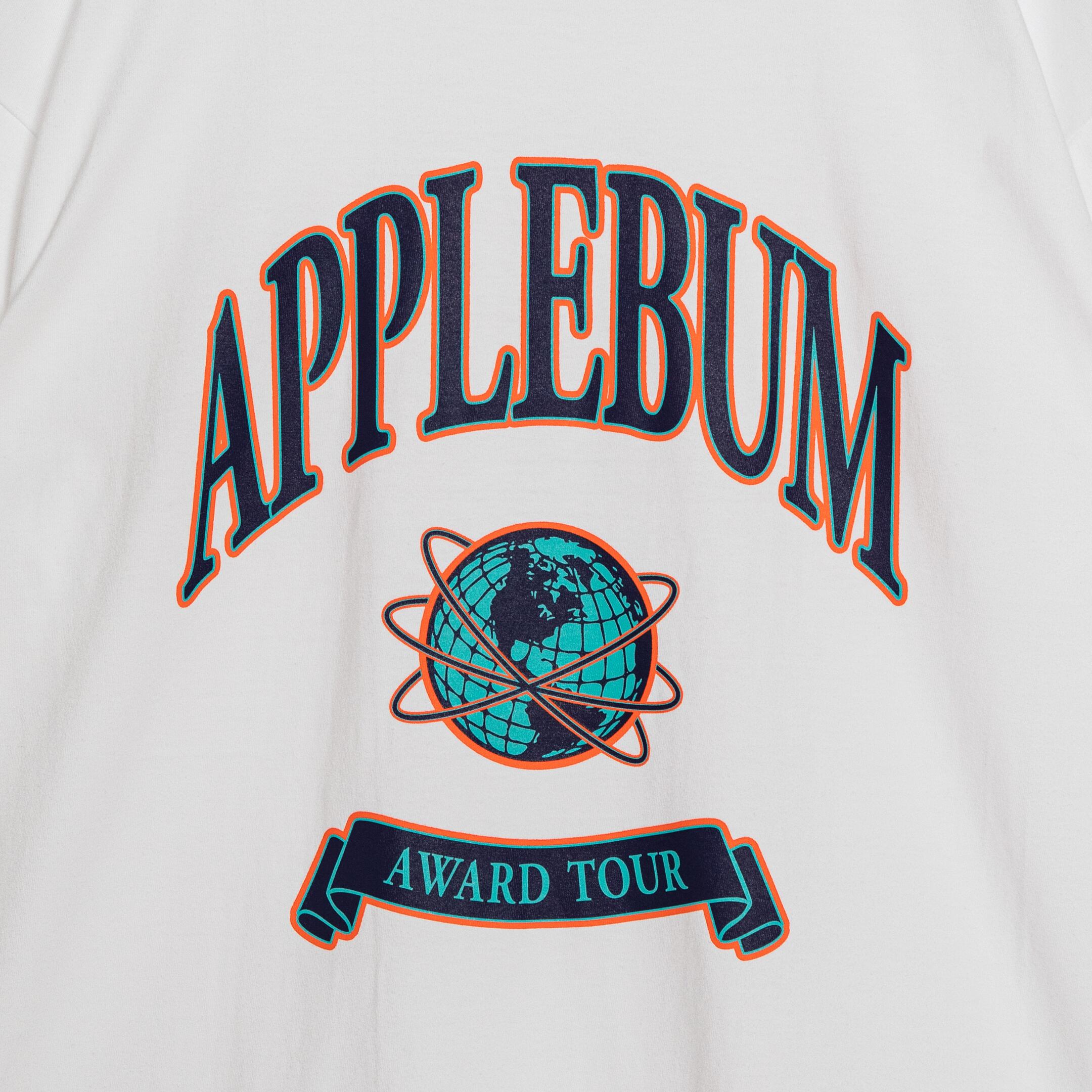 APPLEBUM】アップルバム College T-shirt (WHITE) メンズＴシャツ