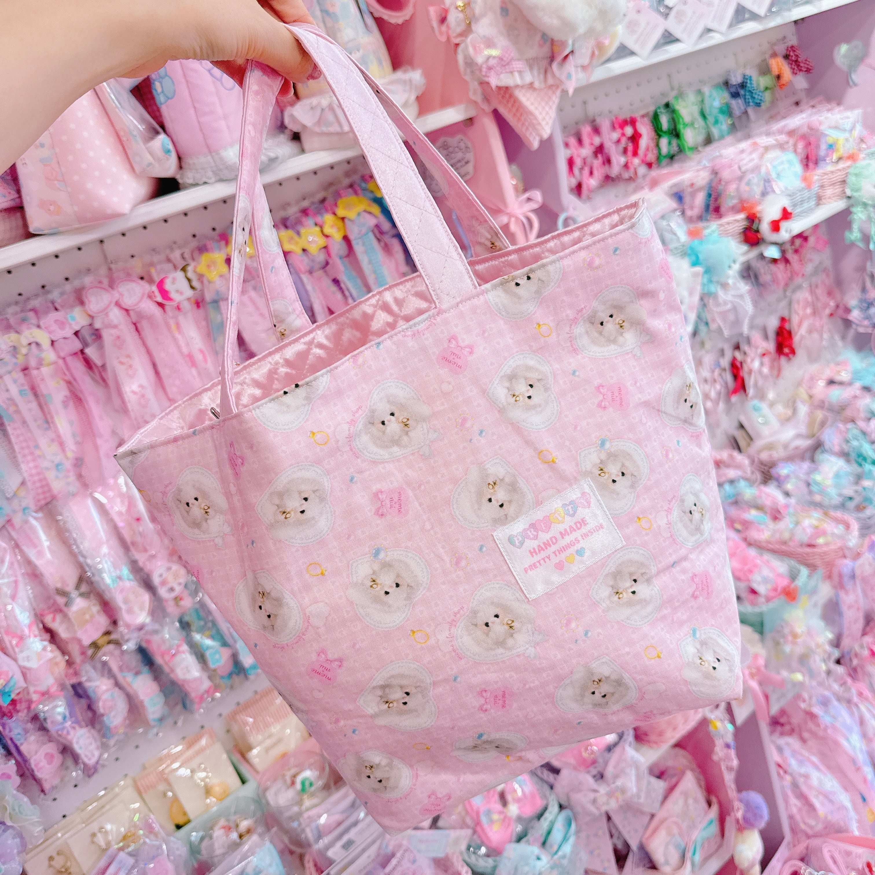 【C7】39-14ハートポケットトートバッグ