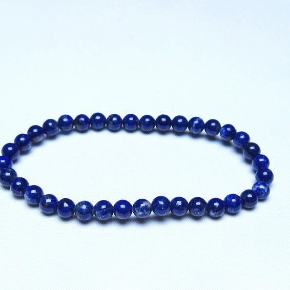 ラピスラズリ ブレスレット 5mm 一点物 メール便可 [M便 1/10] 111-48327