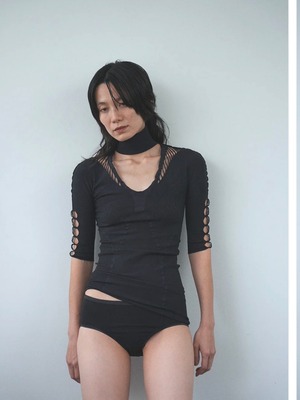 【26AW】MUKASA ムカサ /トップス / Free cut neck top