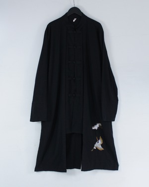 【Caka BLACK】China Layard Design Vintage L/S Long Shirt