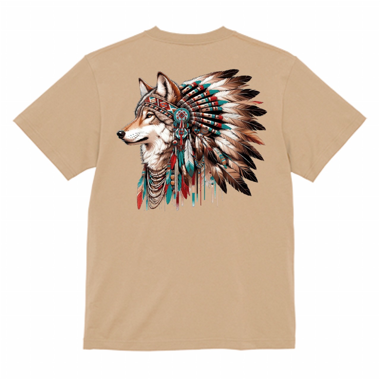 クルーネックTシャツ　サンドベージュ　00014