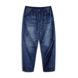 Vintage Paint process wide denim pants 00363