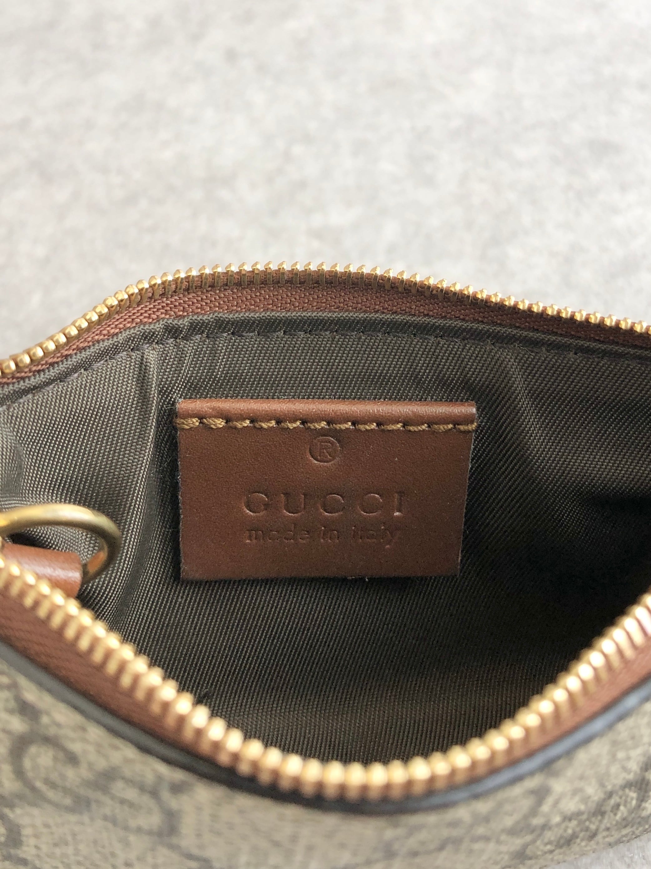 GUCCI グッチ ケース 小銭入れ GG ベージュ PVC GUCCI グッチ コインケース ベージュ GGキャンバス PVC vintage
