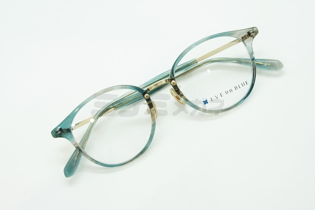 EVE un BLUE メガネ GARDEN ANEMONE Col.Puddle Blue Sasa ボストン メガネ イヴアンブルー 鯖江 日本製 正規品-4枚目