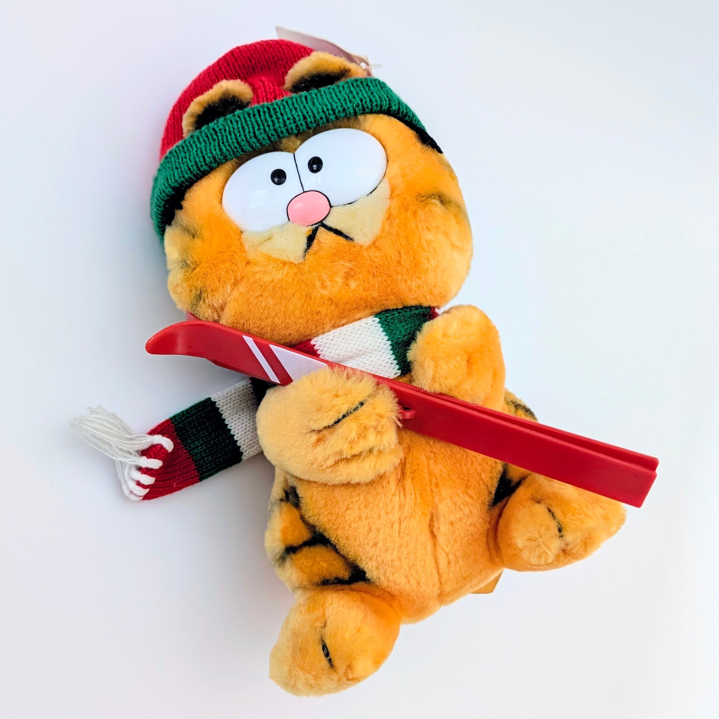 ☆ VINTAGE 1980年代初期 ☆【 Garfield ( ガーフィールド ) 】『 Garfield Skier スキーヤー 』ぬいぐるみ プラッシュ plush 1980年代年製 〚アメリカン雑貨 アメトイ〛