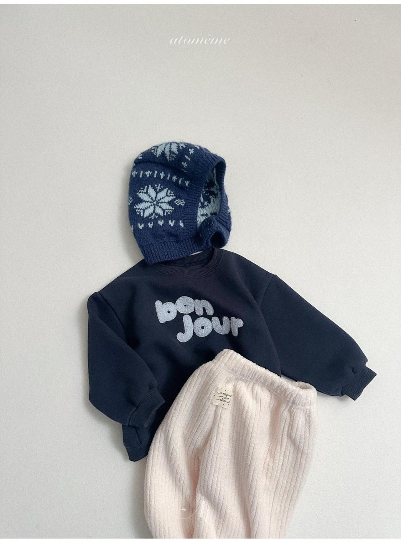 〖取寄〗韓国子供服 / 26winter / atomeme / マロン雪花ハット / キッズ *FREE*