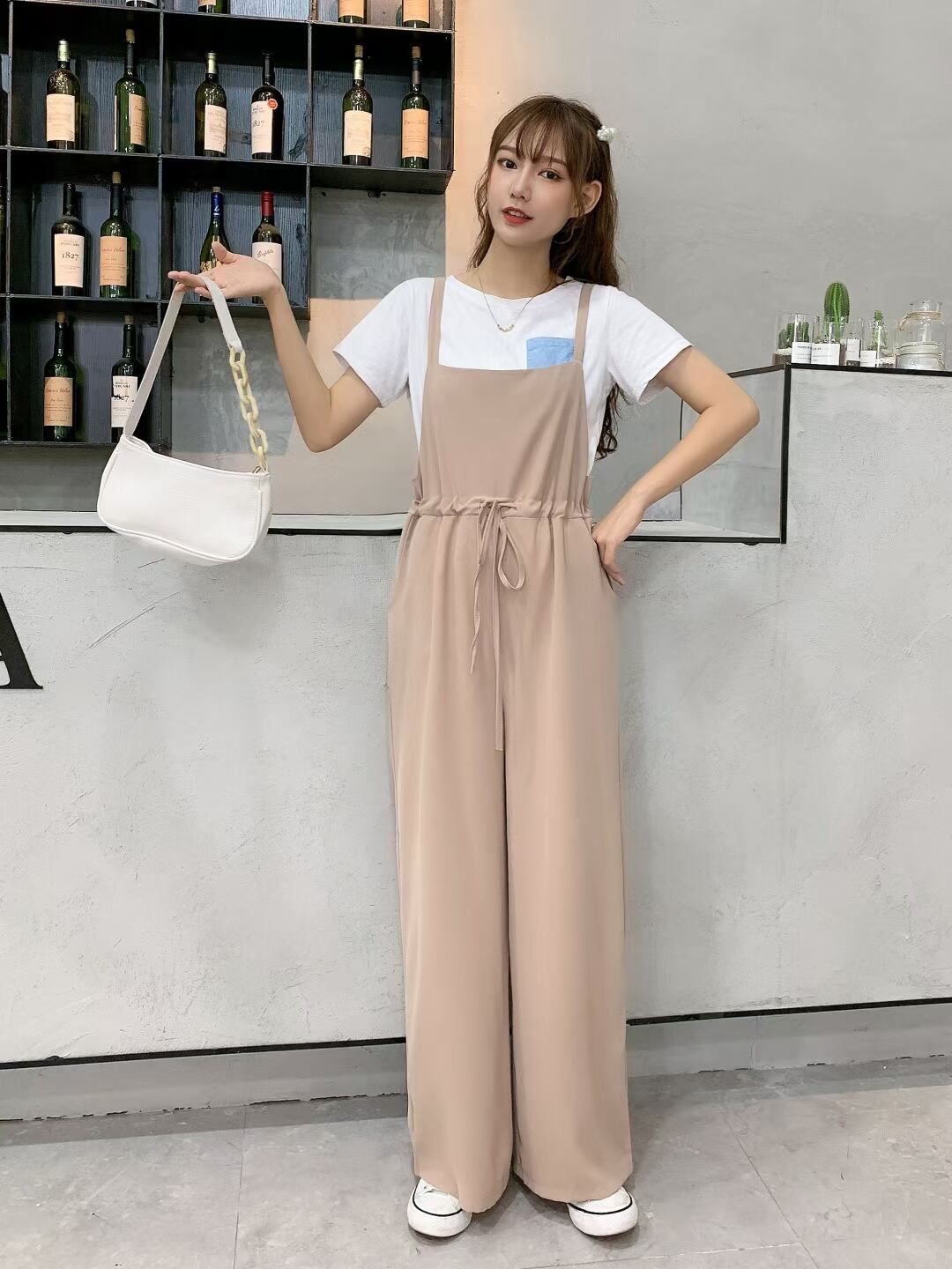 シンプルサロペット　AJ33287-2035