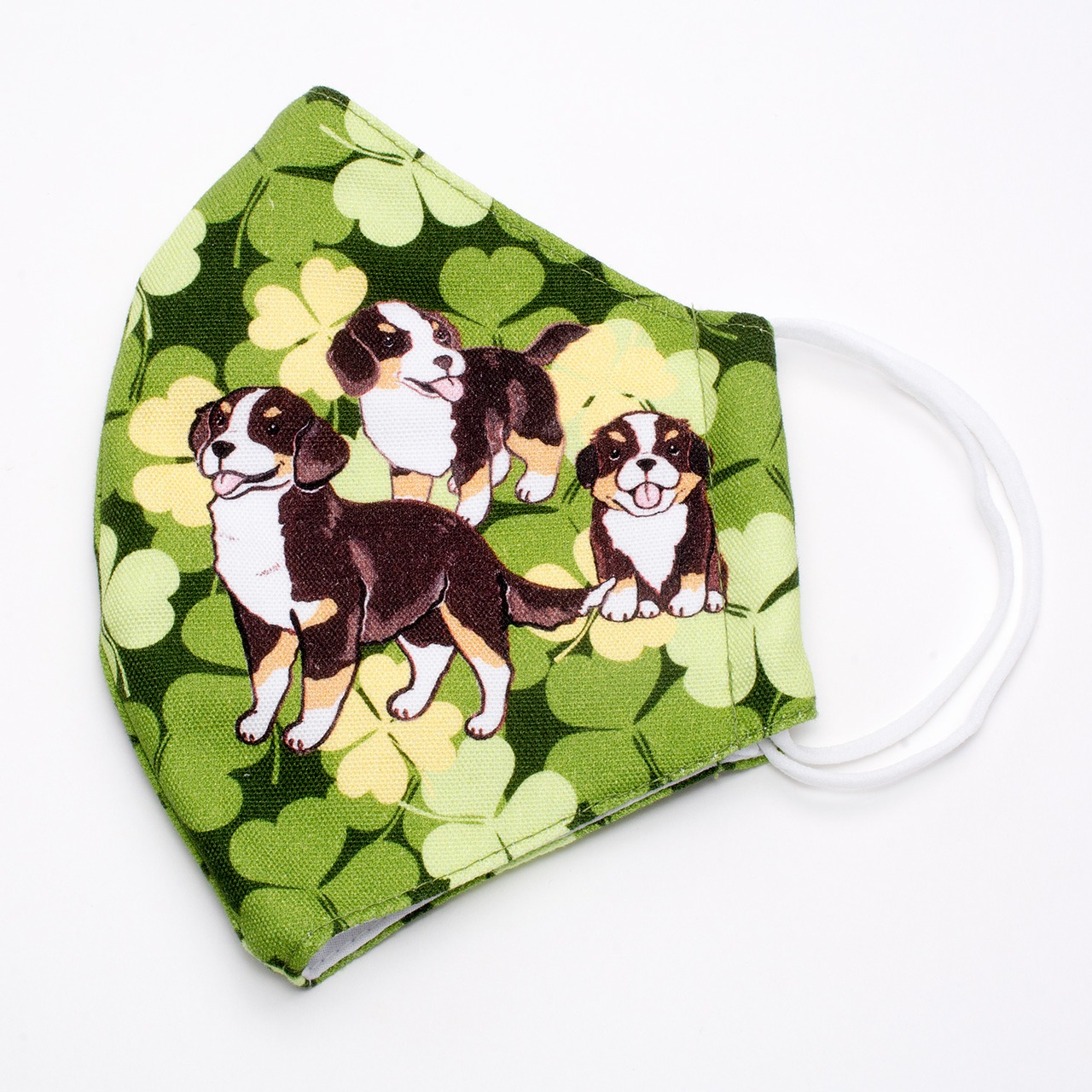 みんなが元気になるマスク 大人用 バーニーズ クローバー マスク 三層構造 抗ウイルス 抗菌 防臭 日本製 立体 EM-135B