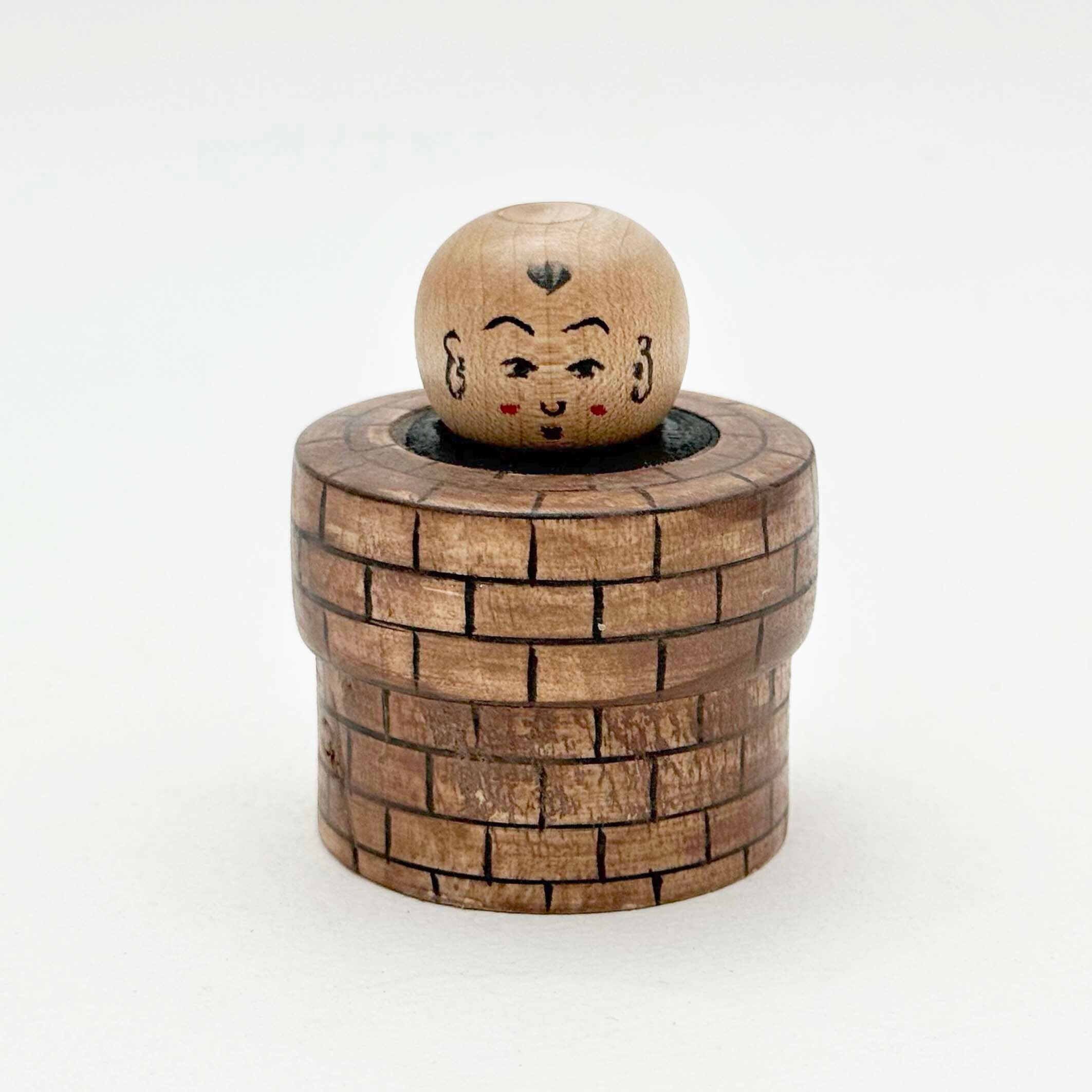 サンタこけし（土湯系 / 西山敏彦工人）