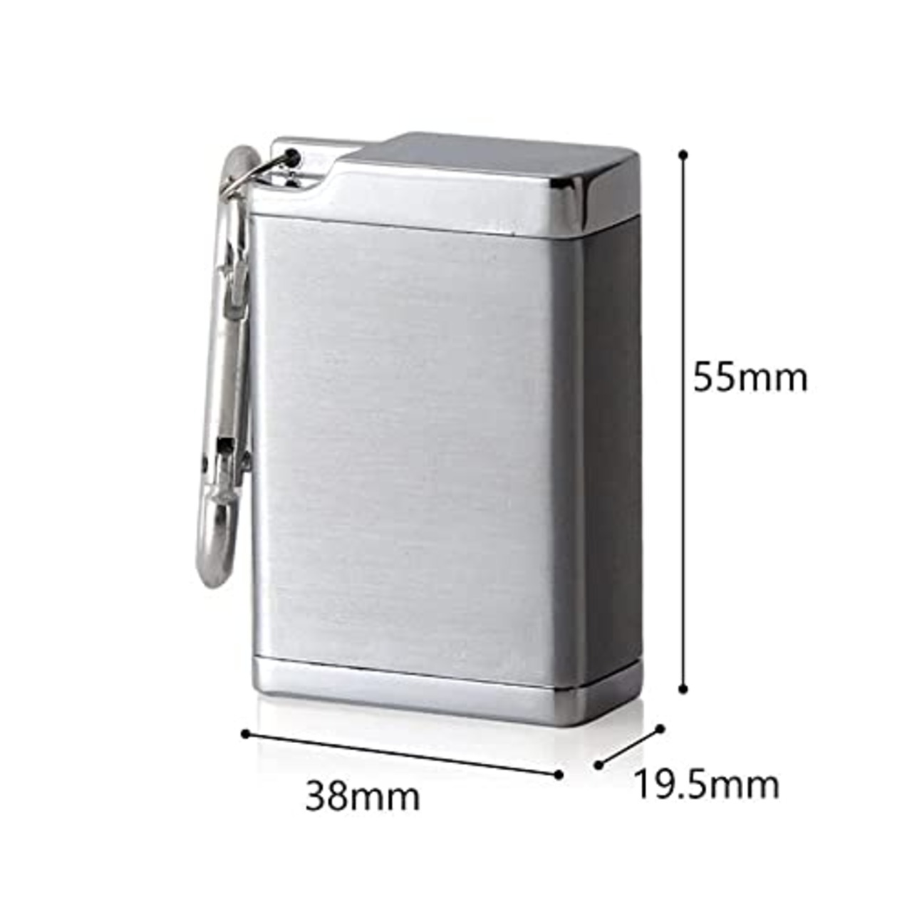YINKE 携帯灰皿 灰皿 大容量 アッシュトレイ ポータブル 携帯用シガレットケース 車用灰皿 密閉 かわいい 臭わない (シルバー)