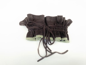 【22AW】GRIS ( グリ )Knit Shirring Band［F］Charcorl   ヘアバンド　ネックバンド