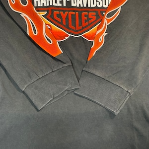 13484 ハーレーダビッドソン 長袖 Tシャツ 両面プリント XL