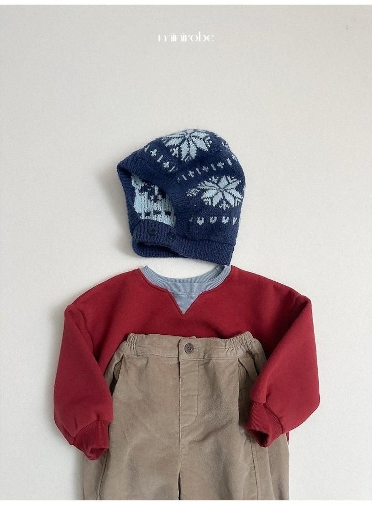 〖取寄〗韓国子供服 / 26winter / minirobe / ツートントレーナー / キッズ *S~XL*