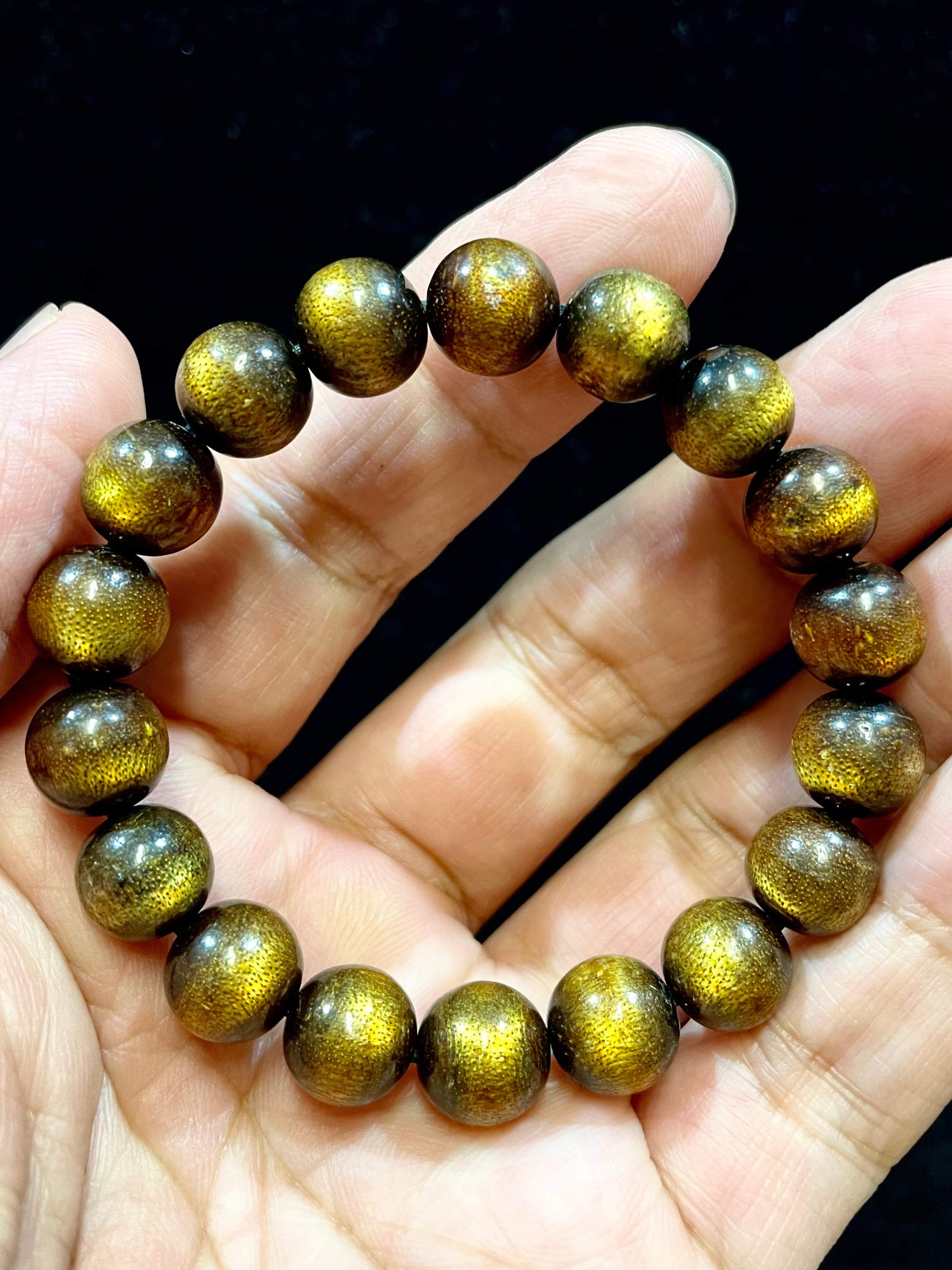 1) 超開運!「マス・ウリ」ゴールド・ブレスレット10mm