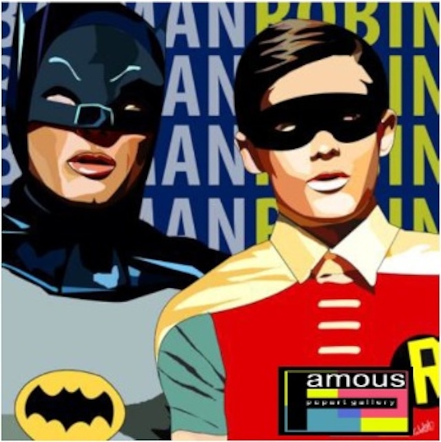 バットマン & ロビン/ BATMAN & ROBIN : DK.BLUE / Lサイズ 52cm / PAPDC_0002