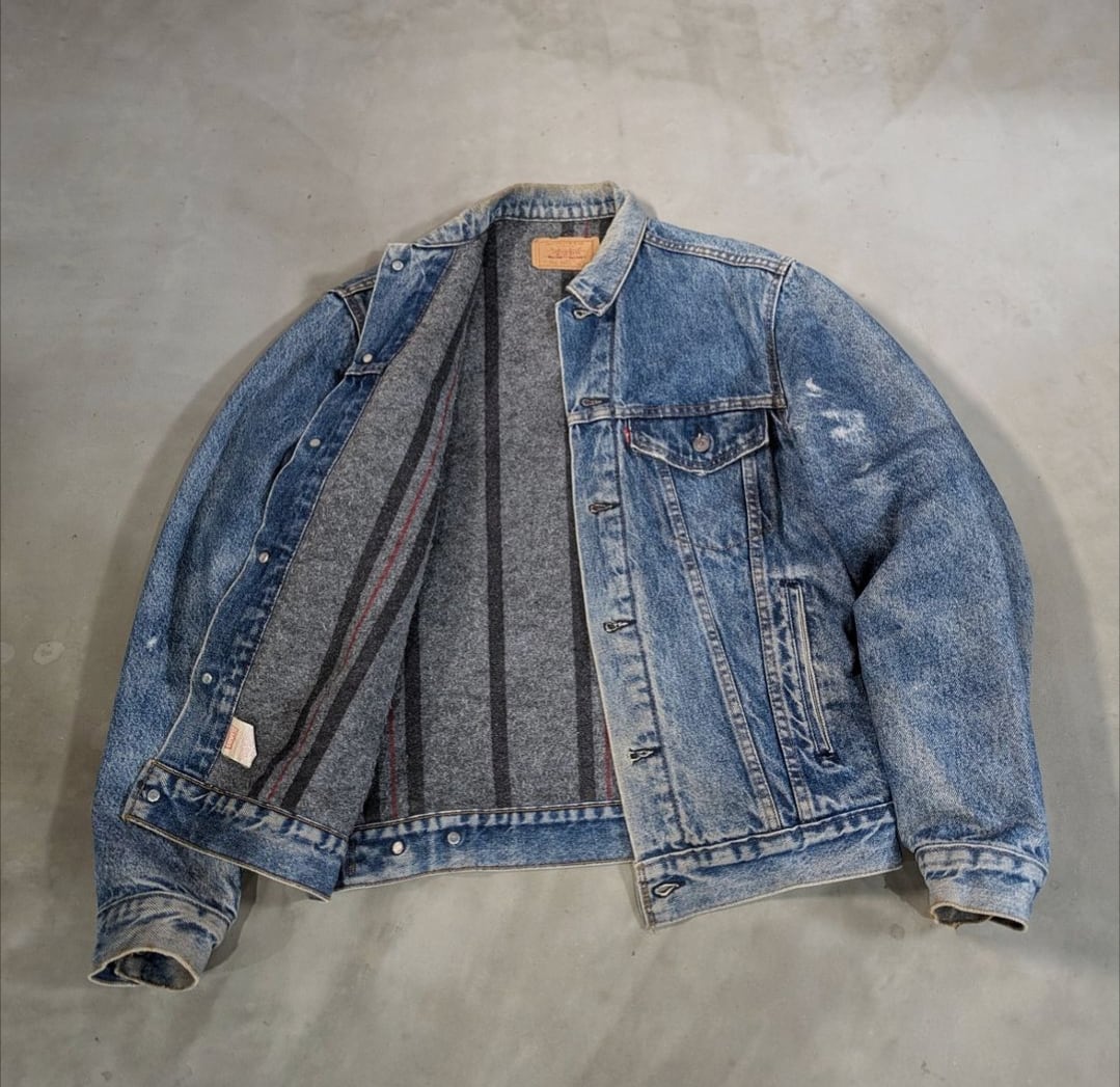 90s levis 71506 denim trucker jaket 小岩店