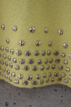 Yellow knit with studs