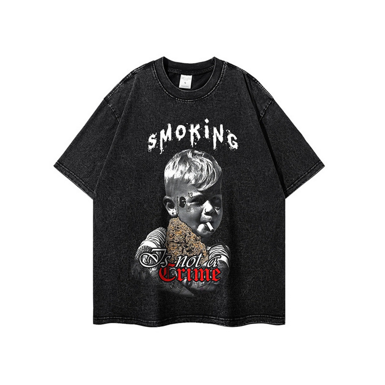 VINTAGE ストリート Smoking Tシャツ T879
