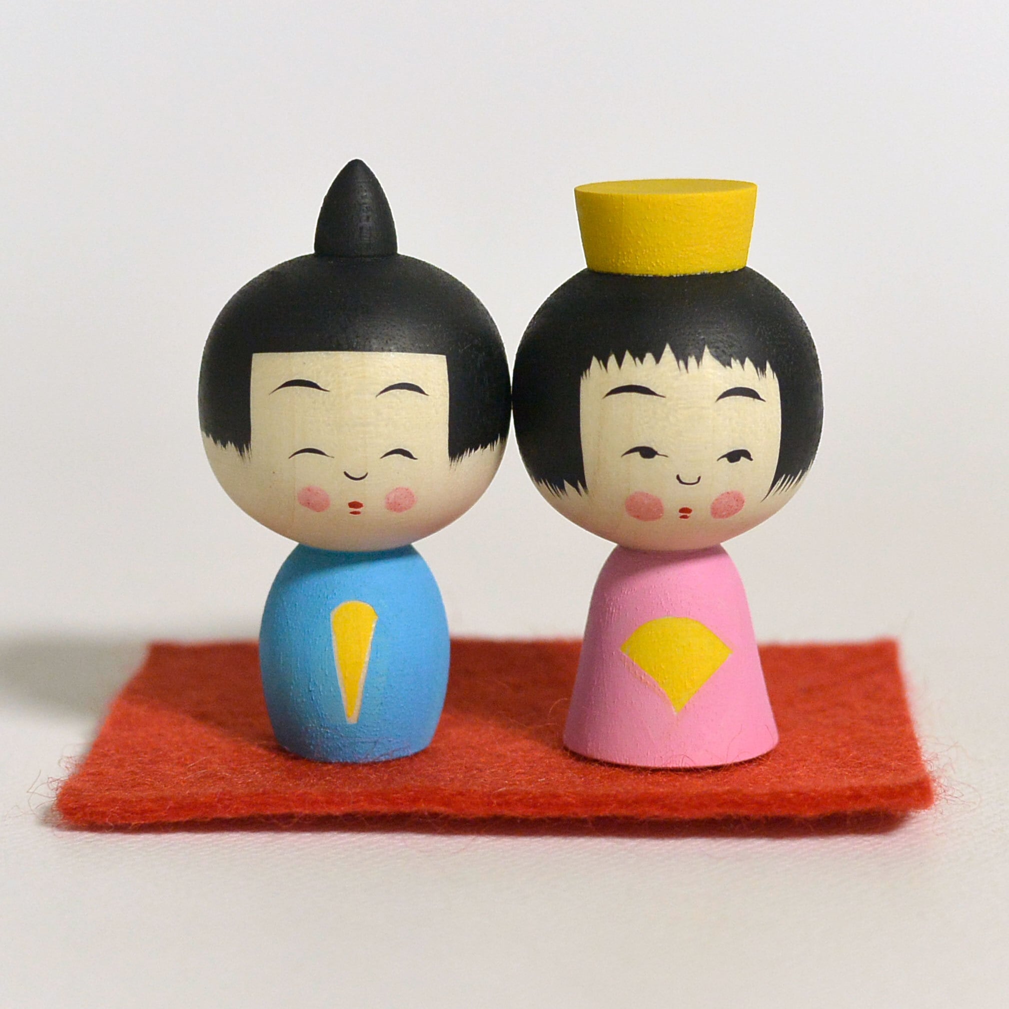 弥治郎こけしクリップ（鎌田こけし屋 鎌田孝志工人）10個入り