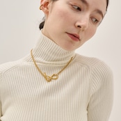 stainless loop necklace