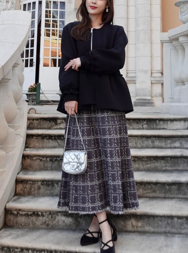 ダンボールニットペプラムジャケット | Poppedin