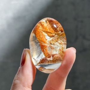 ミナスジェライス産ガーデンクォーツ レンズ23◇Garden Quartz◇天然石・鉱物・パワーストーン