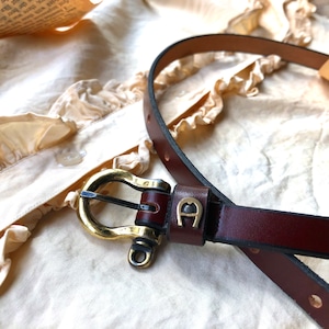 Vintage "Etienne Aigner" Leather Belt / アイグナーレザーベルト