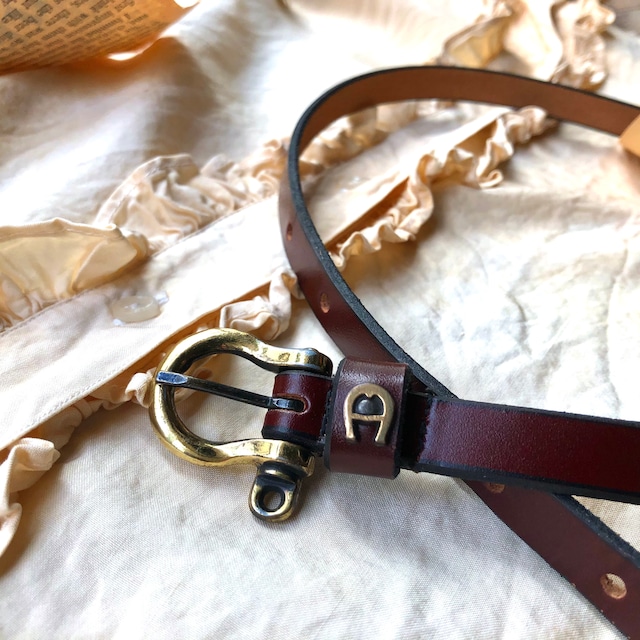 Vintage "Etienne Aigner" Leather Belt / アイグナーレザーベルト