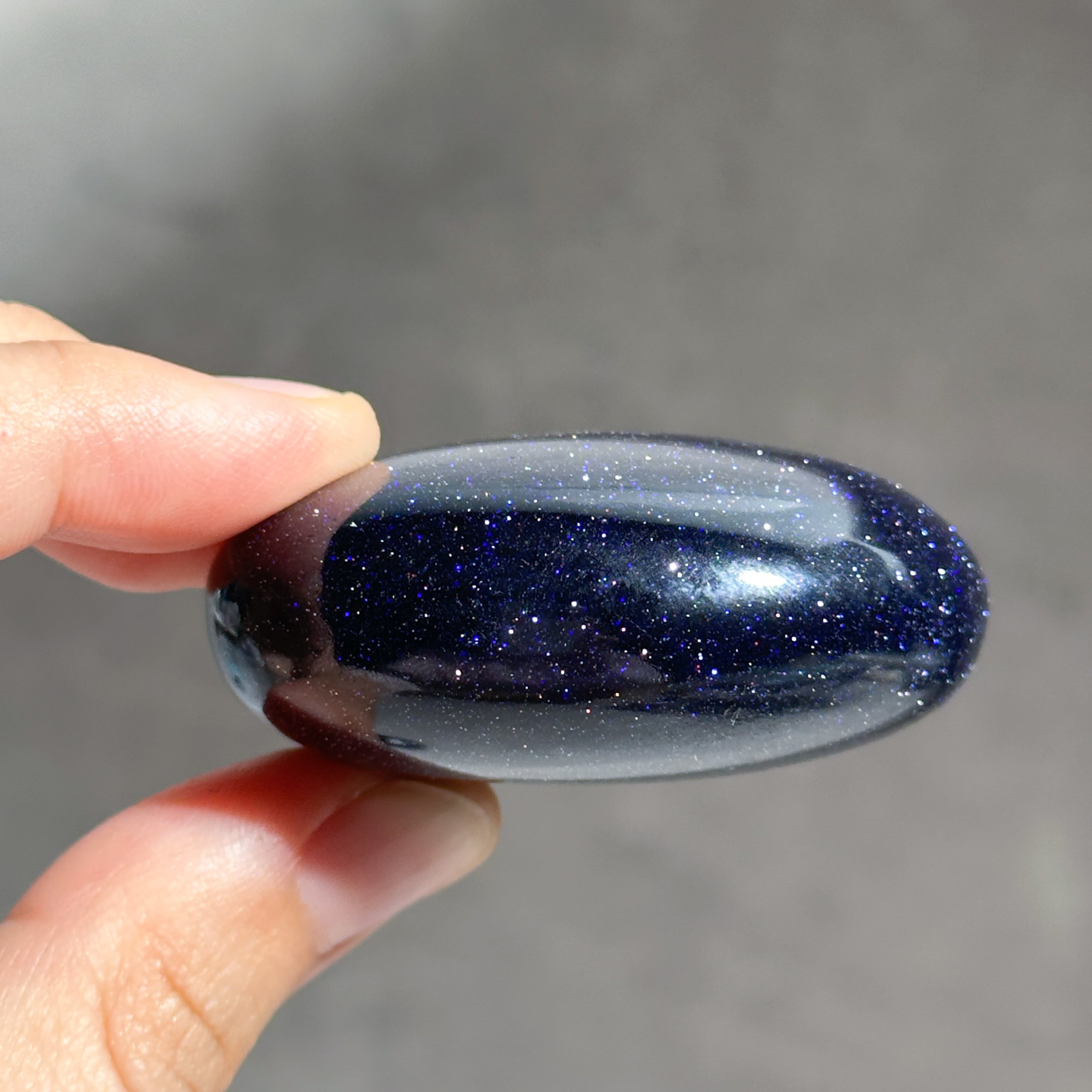 ブルーゴールドストーン パーム02◇ Blue Gold Stone ◇ 鉱物