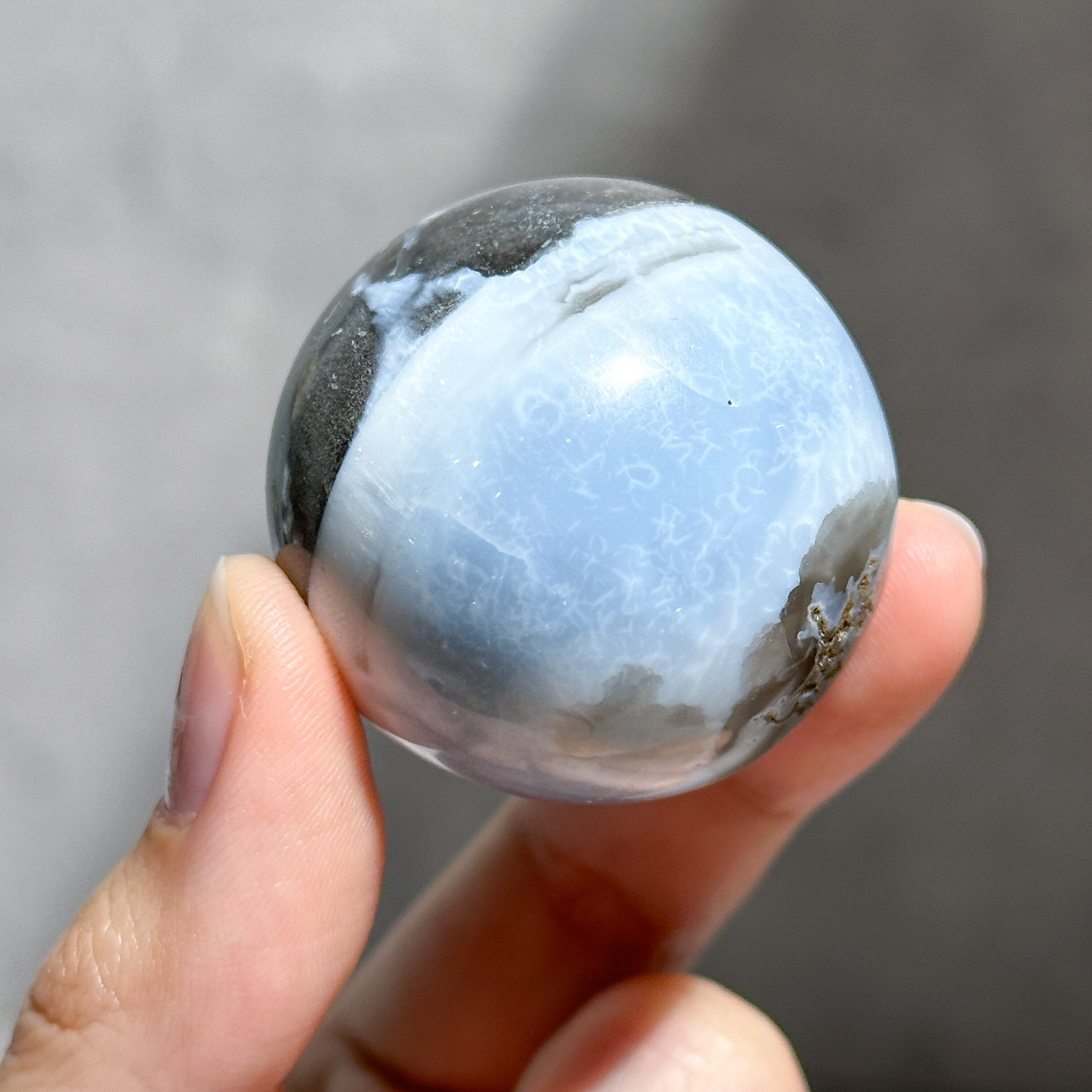 ブルーオパール スフィア03◇ Blue Opal ◇ 天然石・鉱物