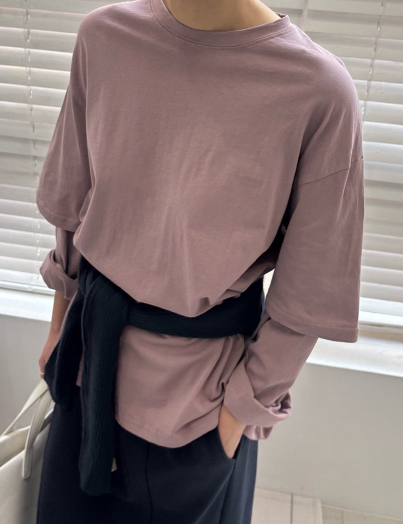 【新作5％OFF・3日間】Simple Layered Tops_4colors