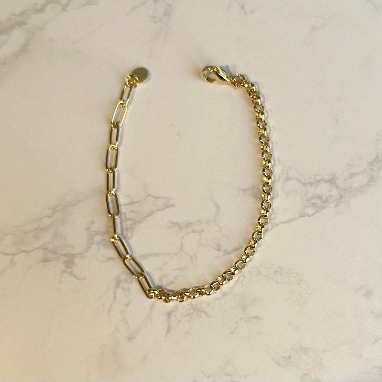 66B　ダブルチェーンブレスレット