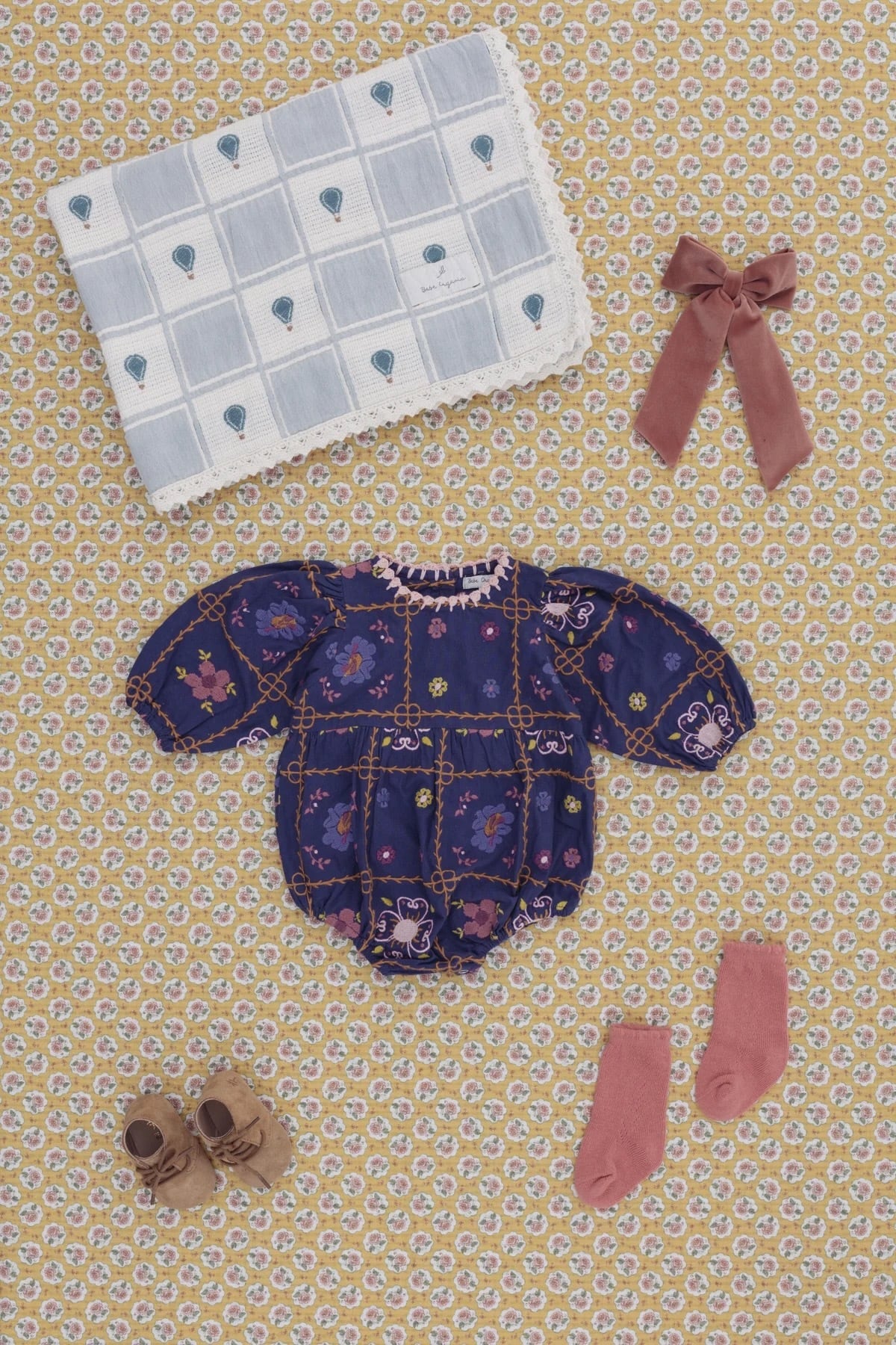 Bebe Organic 26AW 】 Elise Romper / Embroidered Dream | 世界の子供