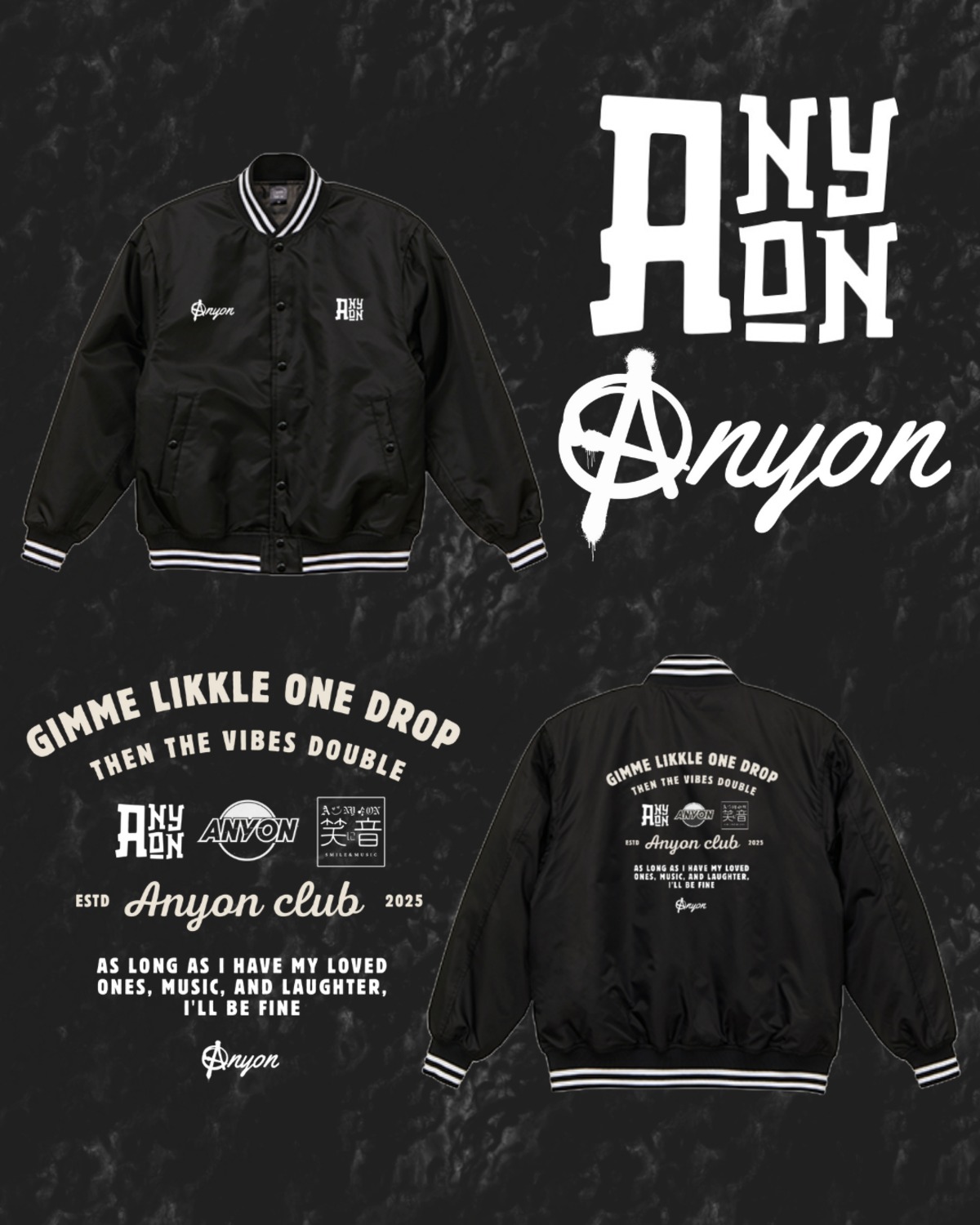 ANYON スタジアムジャケット 中綿入 | anyon