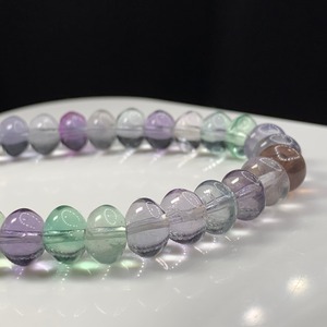 フローライトボタンブレスレット