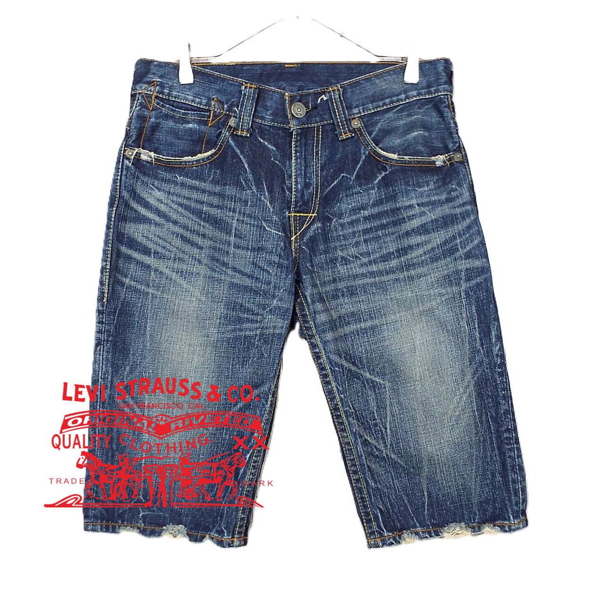 白パッチダメージ加工☆】リーバイスデニム504 W29L32