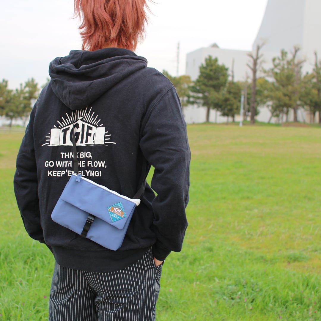 フェスバッグ TGIF! ポリエステル横型ミニショルダー/サコッシュ