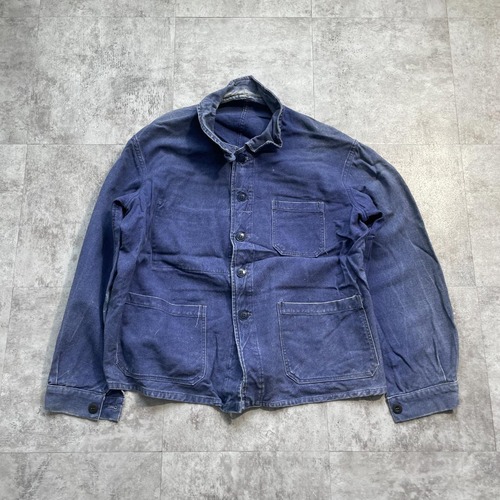 50-60s フランス軍 モールスキン フレンチワークジャケット