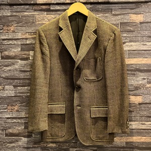RALPH LAUREN WOOL/ANGORA CHECK TAILORED JACKET ITALY製