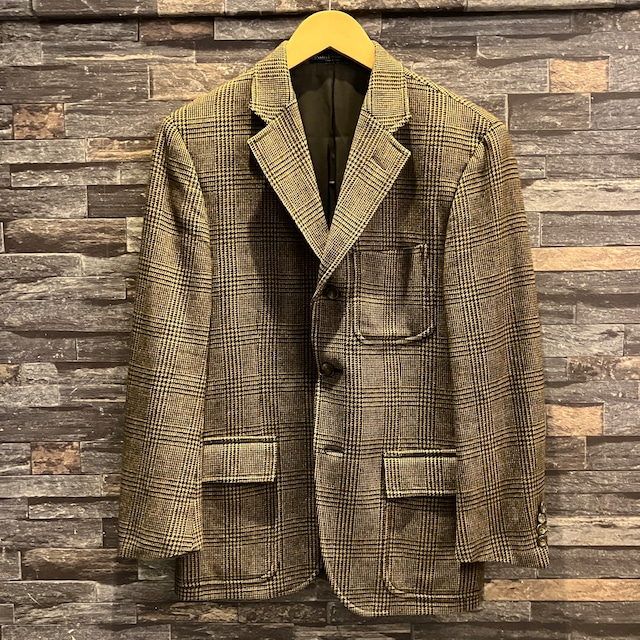 RALPH LAUREN WOOL/ANGORA CHECK TAILORED JACKET ITALY製