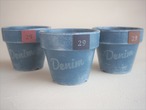 Macherie*オリジナルリメイク鉢「Denim(デニム)」2.5号素焼き鉢