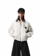 BOOGOOVOGUE Vintage Faux Fur Denim Bomber