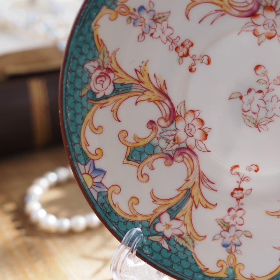 希少フランスアンティーク サルグミンヌ ミントン147 ソーサー F2